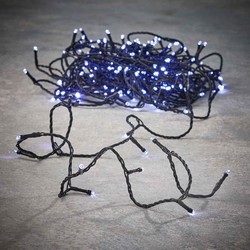 Luca Lighting kerstverlichting lichtsnoer 180 LED wit flashing 1800 cm