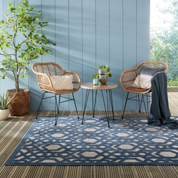 Modern Buitenkleed - Oro Blauw - 200 X 290 CM