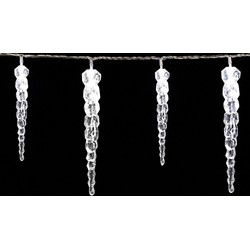 Kerst ijspegels 40 LED's 10.4m koud wit