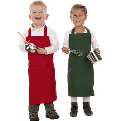 Keukenschort - kinderen - wasbaar - kookschort - 60 x 50 cm rood - Keukenschorten