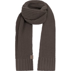 Knit Factory Robin Gebreide Sjaal Dames & Heren - Cappuccino - 200x40 cm