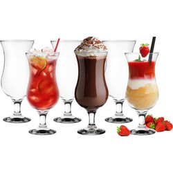 Glasmark Cocktail glazen - 12x - 420 ml - glas - pina colada glazen - Cocktailglazen