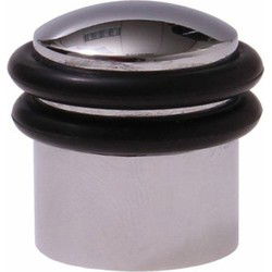 Deurstop schroefb. trit 30x30 chr