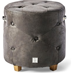 Riviera Maison Bowery Footstool, pellini, espresso