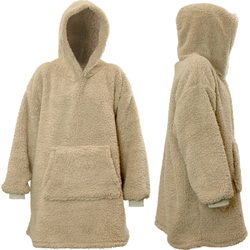 Hoodie Teddy chateau grijs 70x50x87 cm