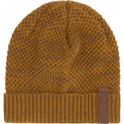 Knit Factory Jazz Gebreide Muts Heren & Dames - Beanie - Oker/Tobacco - One Size