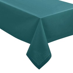 Atmosphera Tafelkleed - katoen - petrol blauw - 240 x 140 cm - Eettafel tafellakens - rechthoek - Tafellakens