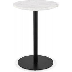 Kleine ronde bistrotafel TOMY 60x60x766 cm Wit