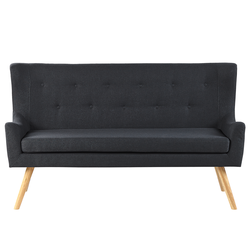 SKIBBY  - Tweezitsbank - Zwart - Polyester