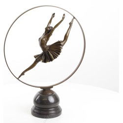 BRONZEN BEELD VAN EEN RINGDANSER