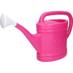 PlasticForte Gieter met broeskop - 6 liter - roze - kunststof - Gieters