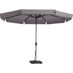 Stokparasol Syros luxe 350 cm Polyester taupe zonwering