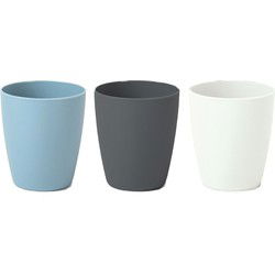 Plasticforte kunststof Drinkglazen - 12x - gekleurd - 400ml - Drinkglazen