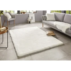 Hoogpolig Imitatiebont vloerkleed - Faux Fur - Wit - 180 X 280 CM