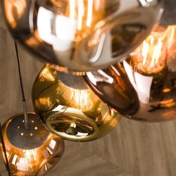 Hanglamp - Metaal - Zilver - 7 Lichts - Lamp Stellar