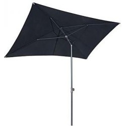 Ancona Stokparasol Rechthoek 135x215 cm zwart - Borek