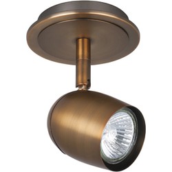 Highlight - Ovale - Plafondlamp - GU10 - 10 x 10  x 13cm - Brons