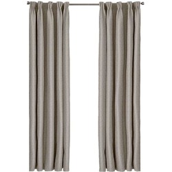 Larson - Luxe geweven blackout gordijn - met haken - 3m x 2.5m - Taupe