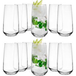 Glasmark Longdrinkglazen - 18x - Tumblers - 430 ml - glas - waterglazen - Longdrinkglazen