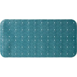 5Five Douche/bad anti-slip mat badkamer - pvc - emerald groen - 70 x 35 cm - Badmatjes
