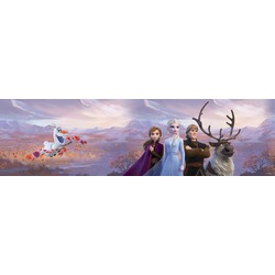 Disney zelfklevende behangrand Frozen paars - 14 x 500 cm - 600025