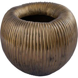 PTMD Russel Bloempot - 32x32x48 cm - Aluminium - Goud