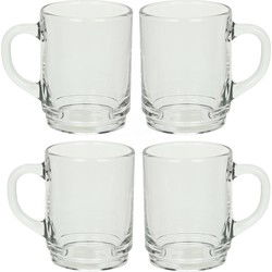 Luminarc Theeglazen Wales - 24x - transparant glas - 6.5 x 8 cm - 250 ml - Koffie- en theeglazen