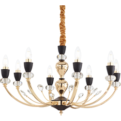 Moderne Gouden Hanglamp - Ideal Lux Vanity - Metaal - E14 - 71 x 71 x 78 cm