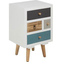 Nachtkastje Wit - 36x30x59cm - Ystad