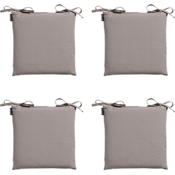 Madison -  Zitkussen Panama taupe - Ca. 46x46 cm - Set van 4