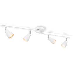 Home sweet home LED opbouwspot Alba 4 lichts ↔ 81 cm - wit