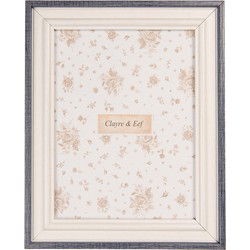 Clayre & Eef Fotolijst 10x15 cm Wit Houtproduct