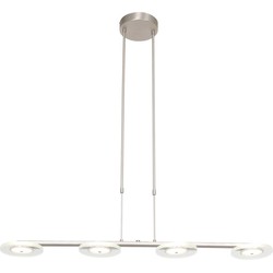 Verstelbare LED-hanglamp Steinhauer Turound Staal