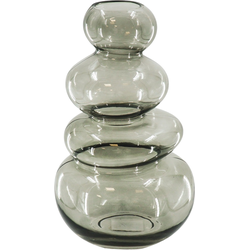 Vase - Organic - Glass - Smokey - 16x14x27cm