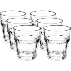 12x Drinkglazen/waterglazen Rock Bar 270 ml - Drinkglazen