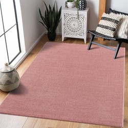 Junius Modern Roze vloerkleed - Effen Gestreept - 200 X 290 CM