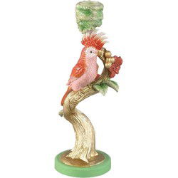 PTMD Kandelaar Ziyan - 9x9x26 cm - Parrafin - Roze