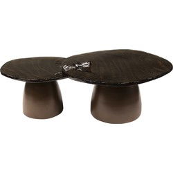 Salontafel Eclipse Koper Set van 2 - Giga Meubel