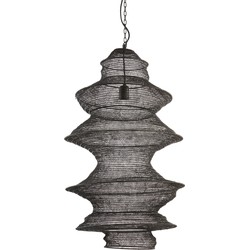 Light & Living - Hanglamp NAKISHA - Ø48x82cm - Zwart