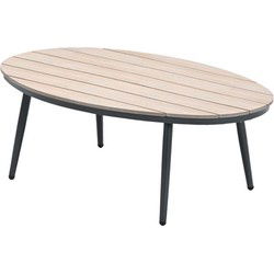 Margriet bijzettafel - ovaal -120x75 cm - light teak Vironwood