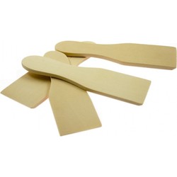 Gourmet spatels - 4x stuks - 15 cm - hout - bak spatels - Keukenspatels
