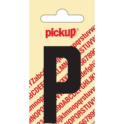 Deco letter p nobel zwart 60 mm - Pickup