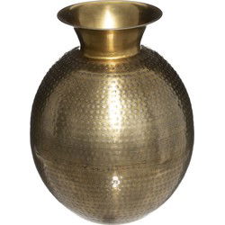 Atmosphera Vaas - stijlvol metaal - 40 x 28 cm - metallic brons - Vazen