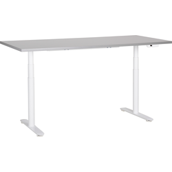 DESTINAS - Elektrisch Verstelbaar bureau - Lichtgrijs - 180 cm - MDF