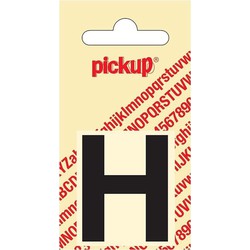 Plakletter Helvetica 40 mm Sticker zwarte letter h - Pickup