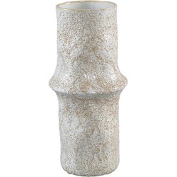 PTMD Bloempot Ivery - 14x14x30 cm - Keramiek - Wit