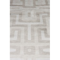Vloerkleed Rechthoek - Beige Stof - 140x200x0,5cm - Labyrintho