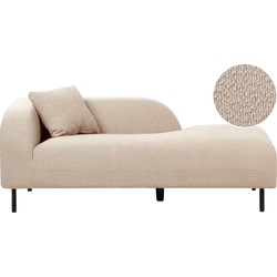 LE CRAU - Chaise longue - Taupe - Linkerzijde - Bouclé