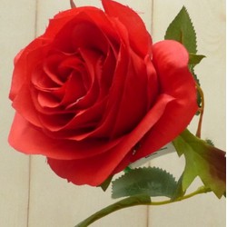 Künstliche Rose auf Stecker rot klein - Warentuin Mix
