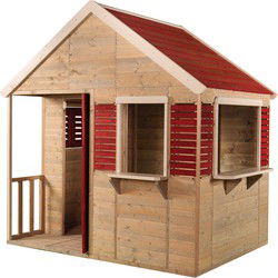 Wendi Toys Houten speelhuis Krokodil - 155x120x168cm - Rood